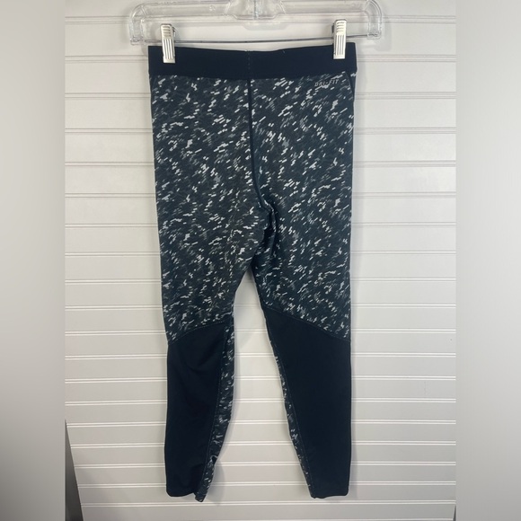 Nike Pro Black Patterned Stretchy Waistband Dri-Fit Leggings Size XL Kids GUC - Picture 6 of 13